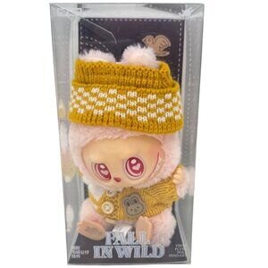 Pop Mart Labubu Clothing – Yellow Cardigan & Yellow Beanie Outfit